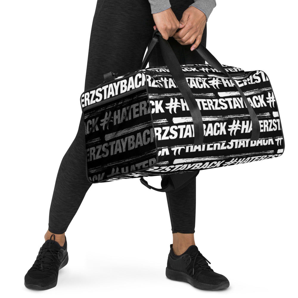 #HaterzStayBack Gym Bag (Black / White)